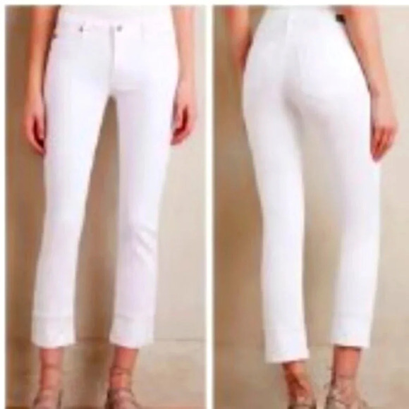 AG Adriano Goldschmied White Capri 5-Pocket Jeans Women size 30 - Picture 2 of 13